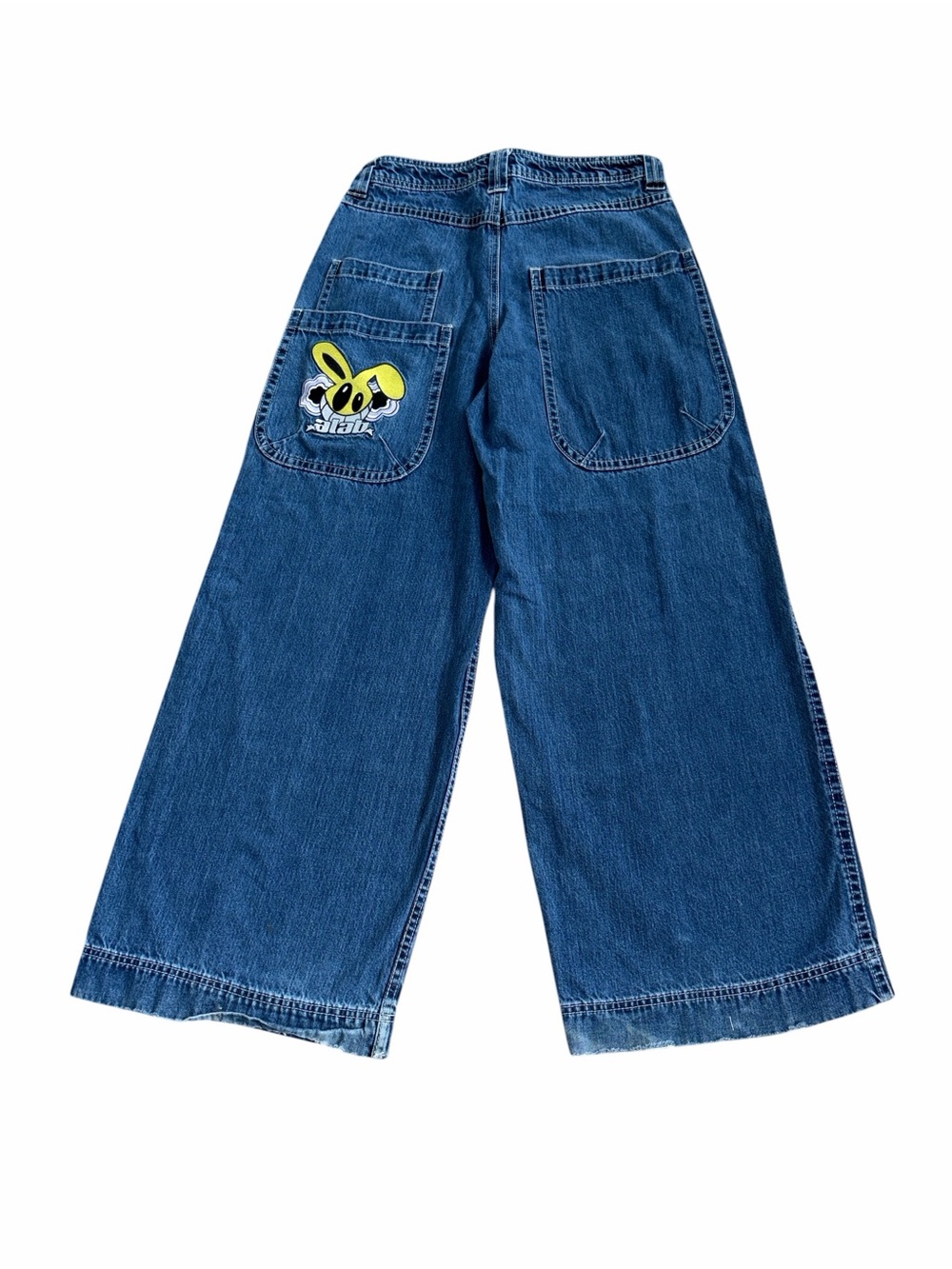A.LAB 26” Mega Rave Ultra Baggy Jeans 32 Dark Blue Denim Y2K Skater